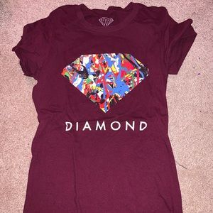 Maroon Diamond Tshirt